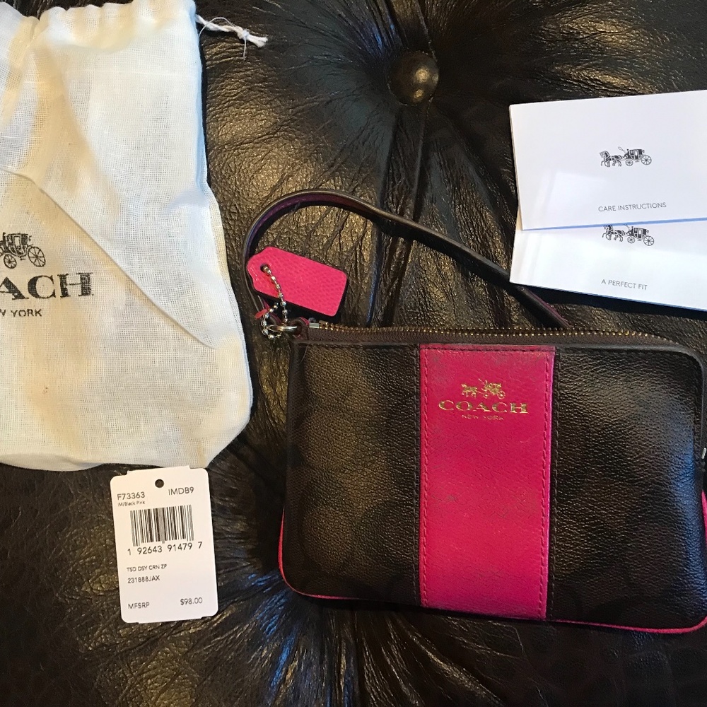 Coach Pink Wristlet